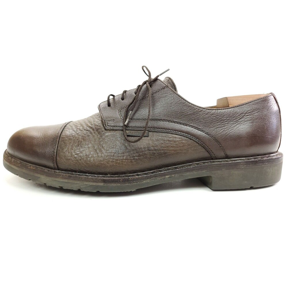 Mephisto Men’s Size US 9.5 M Oxfords Cap Toe Brown Leather Air-Relax Shoes